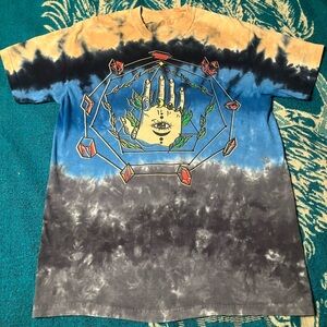 Earthbound Liquid Blue Tie Dye T Shirt M NEW